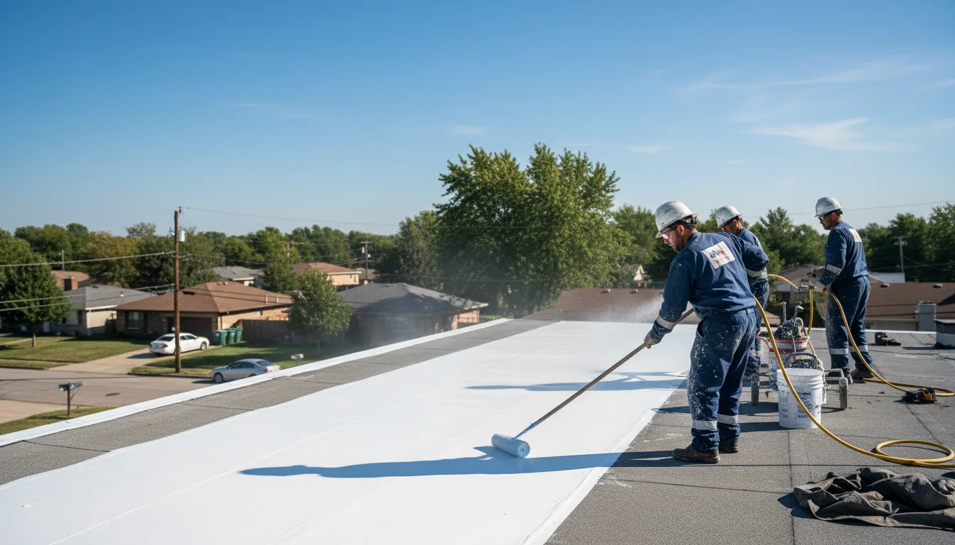Commercial roof coating in Concan, TX near me